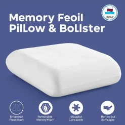 Memory Foam Pillow & Bolster