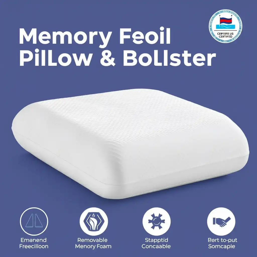 Memory Foam Pillow & Bolster